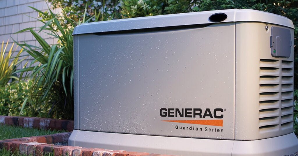 generator that hasn’t been connected to your home’s wiring 